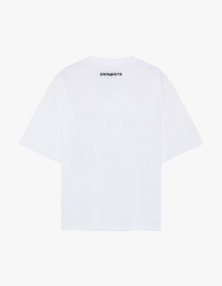 Caption tee white