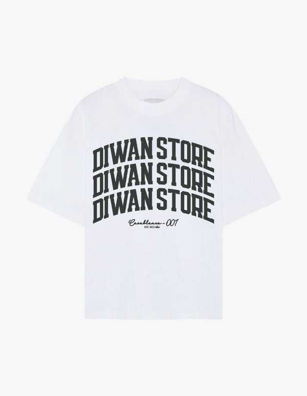 Caption tee white
